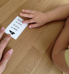 Braille Lowercase Letters and Numbers with RAISED larger dots for little fingers