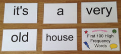 First 100 High Frequency Word flash cards